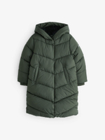 Куртка утепленная с капюшоном для девочки Next Q81-874, Хаки