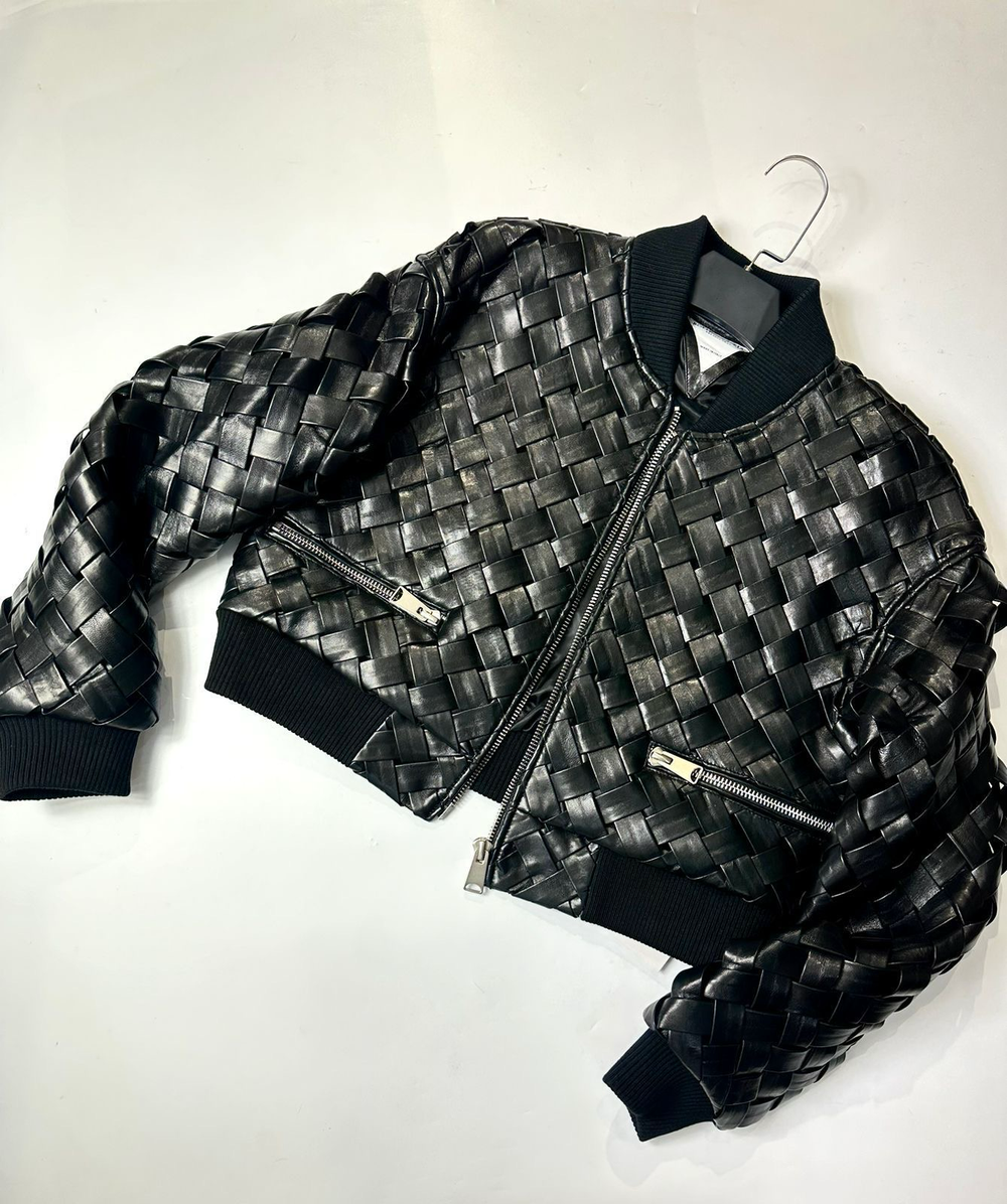 Кожаная куртка Bottega Veneta