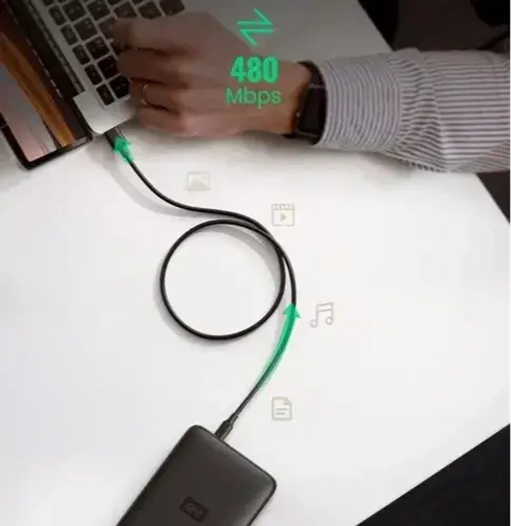 Кабель USB 2.0 - mini USB, 480Mbps, 1.5m. UGREEN 10385