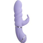 Небольшой секс-вибратор с клиторальным стимулятором, 10 режимов вибрации (фиолетовый) (Цвет: фиолетовый)