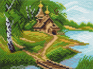 "Часовня"-0939 канва с рисунком