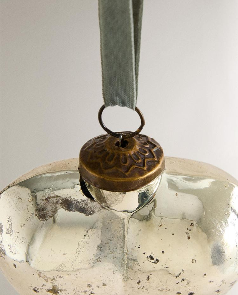 ZARA HOME ИСКУССТВЕННО СОСТАРЕННОЕ ЕЛОЧНОЕ УКРАШЕНИЕ «СЕРДЕЧКО», СЕРЕБРЯНЫЙ