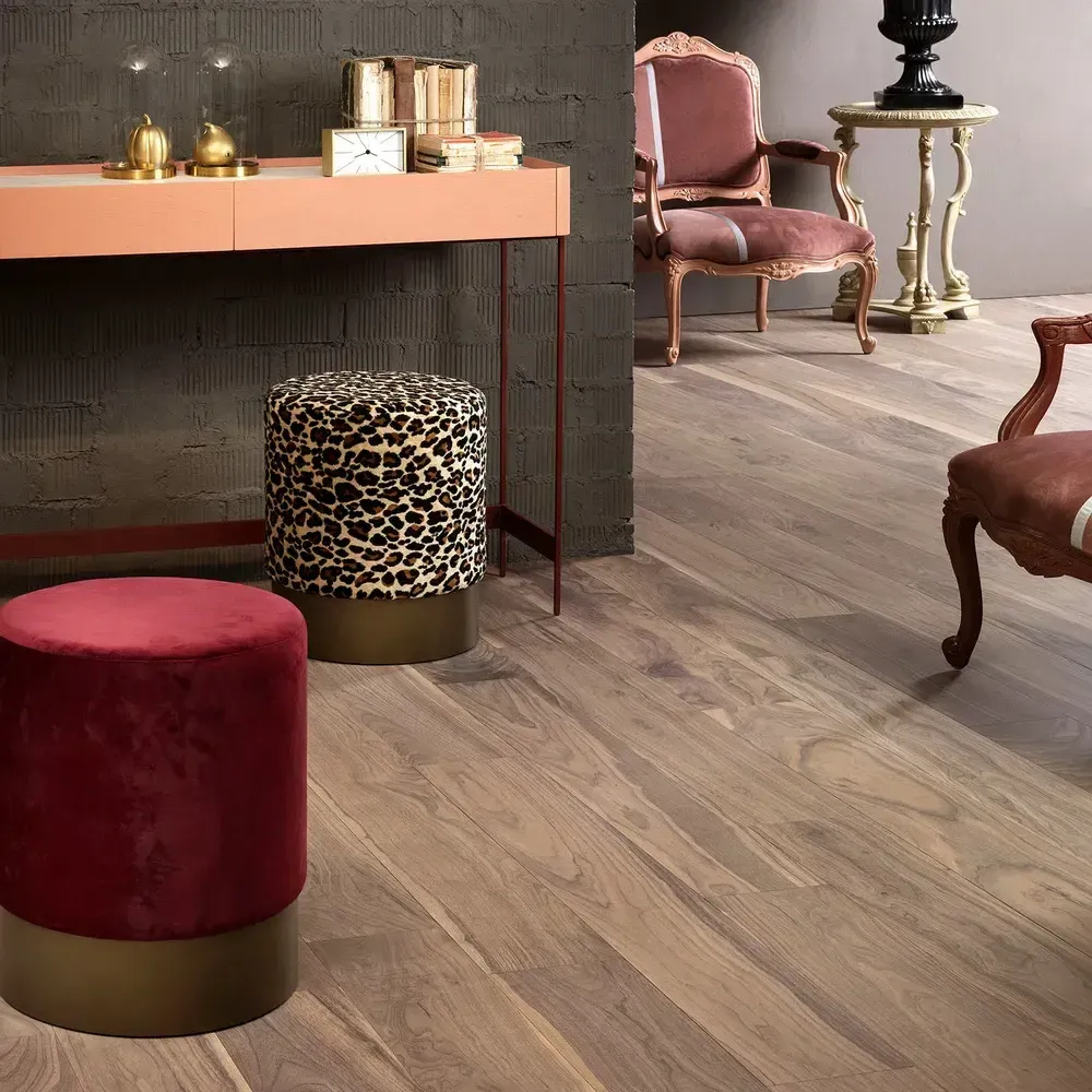 Инженерный паркет Coswick Американский Орех Туманный Рассвет (American Walnut Foggy Dawn) Шелковое масло ультраматовое