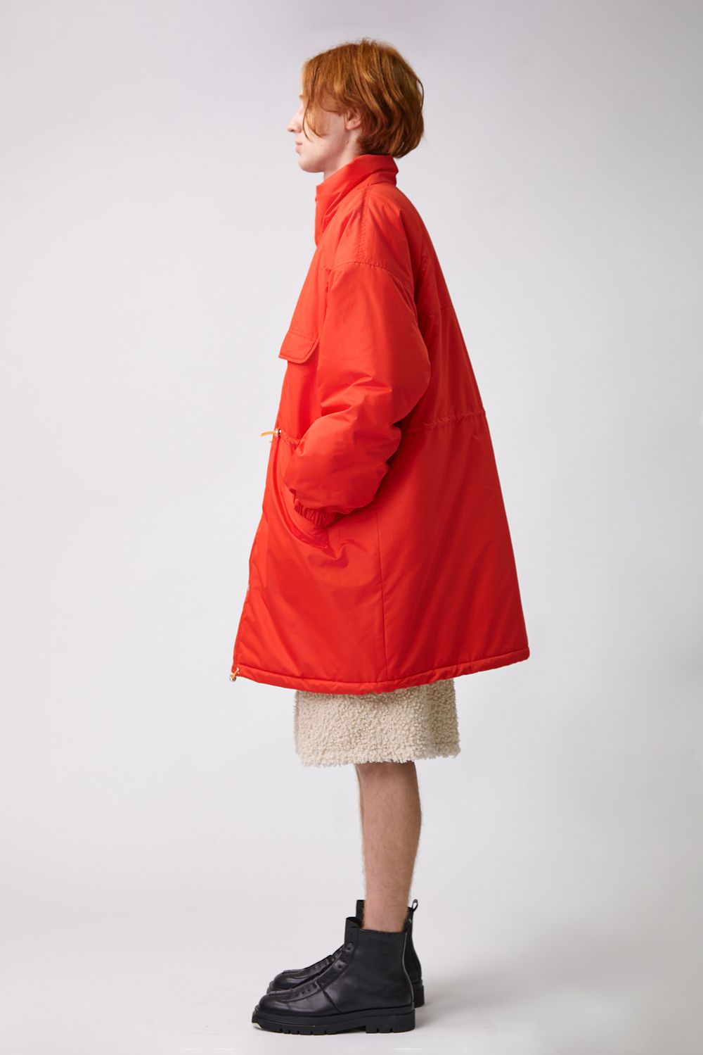 Парка Choompu оверсайз красная