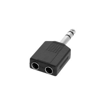 Adam Hall K4AYJF3JM3 - y-образный адаптер 2 x TRS (jack) stereo 6.3 mm (F) - TRS (jack) stereo 6.3 m