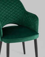 Стул Венера диамант велюр изумрудный