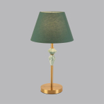 8275/1T CLASSI LN26 049 латунь/зеленый, металл/керамика/ткань Настольная лампа Е14 1*40W 220V VERMONT
