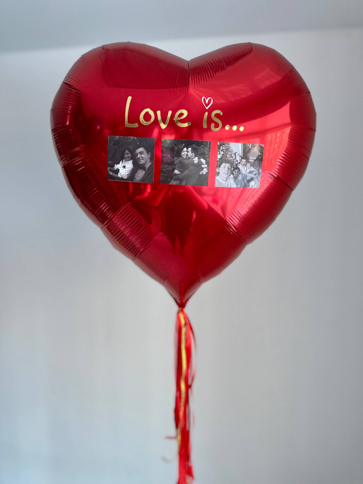 Большое сердце красное с фото №4739