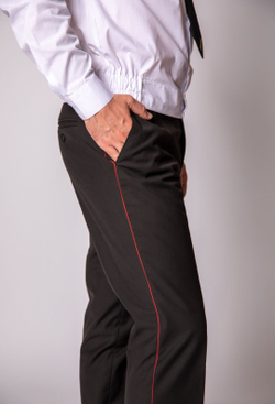 Брюки форменные казачьи милиция милицейские полиция полицейские полиция армия военные мвд кадетские юстиция с красным кантом мужские в офис на работу школьные черные классические классика теплые утепленные зимние на флисе