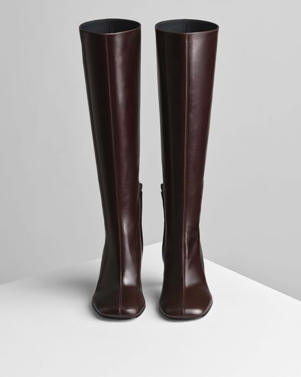 Сапоги Phoebe Philo Knee-high boot in oxblood leather