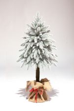 Заснеженная елка на ножке «Иветта» (Литая хвоя) 180 см / 1,8 м