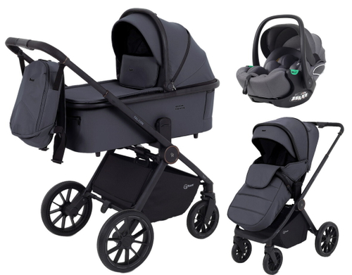 Детская коляска Rant Falcon Neo 3 в 1 с автокреслом Evomax Grey Graphite