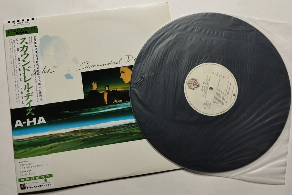 Винтажная виниловая пластинка LP A ha Scoundrel Days (Japan 1986) (Obi)