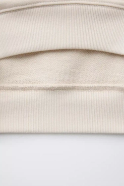 ZARA ХУДИ С ПРИНТОМ «СОЛНЦЕ» ALGO DE JAIME ©, ЭКРЮ/БЕЖЕВЫЙ