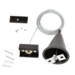 UFB-H41 BLACK 1 POLYBAG Набор для подвесного монтажа трехфазных шинопроводов. Цвет черный. TM Uniel.