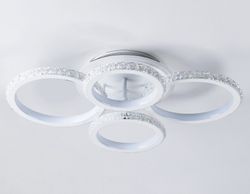 Ambrella Потолочный светодиодный светильник с RGB подсветкой и пультом Original FA9524