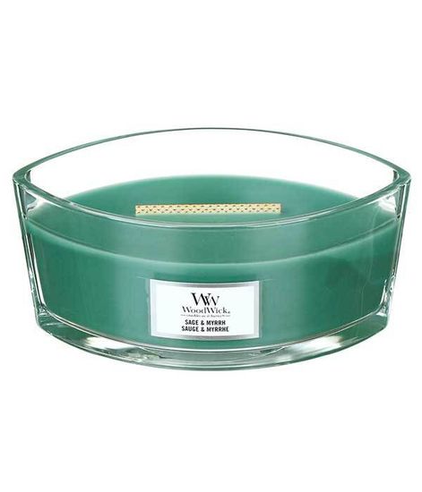 Шалфей и мирт, ароматическая свеча эллипс, WoodWick