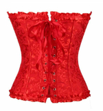 Корсет и стринги Gera красный 3XL