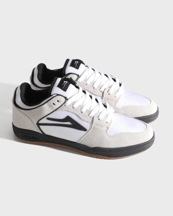 Кеды Lakai Telford Low: White Suede Cordura Black (Q4-25)