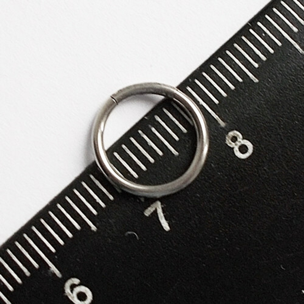 Кольцо сегментное 8 мм, толщина 1,2 мм для пирсинга . Сталь 316L. 1 шт