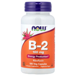 NOW Foods, витамин B-2, 100 мг, 100 вегетарианских капсул