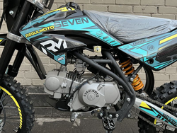 Питбайк Regulmoto SEVEN электростартер, Синий/Желтый