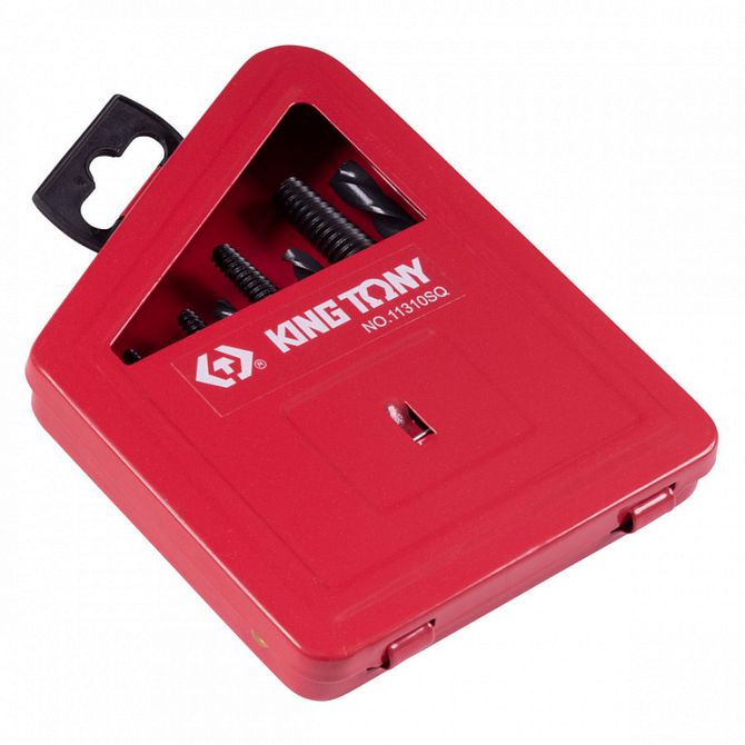 KING TONY (11310SQ) Набор экстракторов и сверл, 3-18 мм, 10 предметов