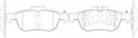 Тормозные колодки NIBK PN-2701