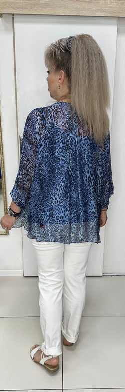 Двойной итальянский блузон с трикотажной маечкой