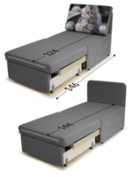 Кресло-кровать "Миник" 70 см, купон Котенок в клубках