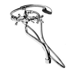 Смеситель МИРАЖ д/ванной 1/2quot; кер. шар. переключение, пласт. мах. TYE-1090 (20/1) Арт. TY-144P