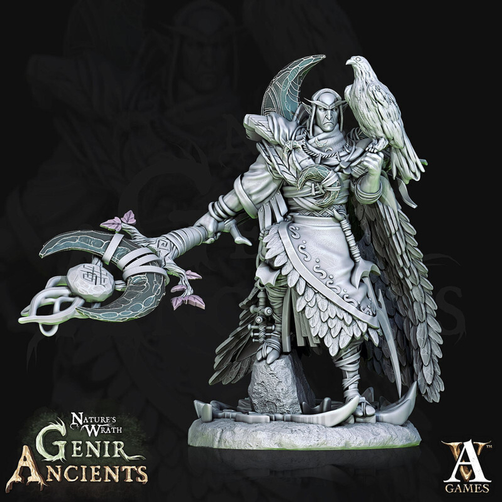 Grand Alliance Order  Lumineth Realm-lords High Elves Scinari Enlightener Колдун высших эльфов миниатюра для dnd, днд, pathfinder, фентези, Настольная игра, НРИ, Варгейм, РПГ