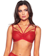 Красный бюстгальтер Pois Pois с мягкими чашками plus size (Размер: 80J) (Цвет: красный)