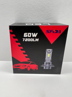 H7 / Автомобильные светодиодные лампы, H7, 120W, 7200 LM, 12 вольт, SFIDA LED V19, Cфида Девятнадцать, TG (2 шт. / комплект)