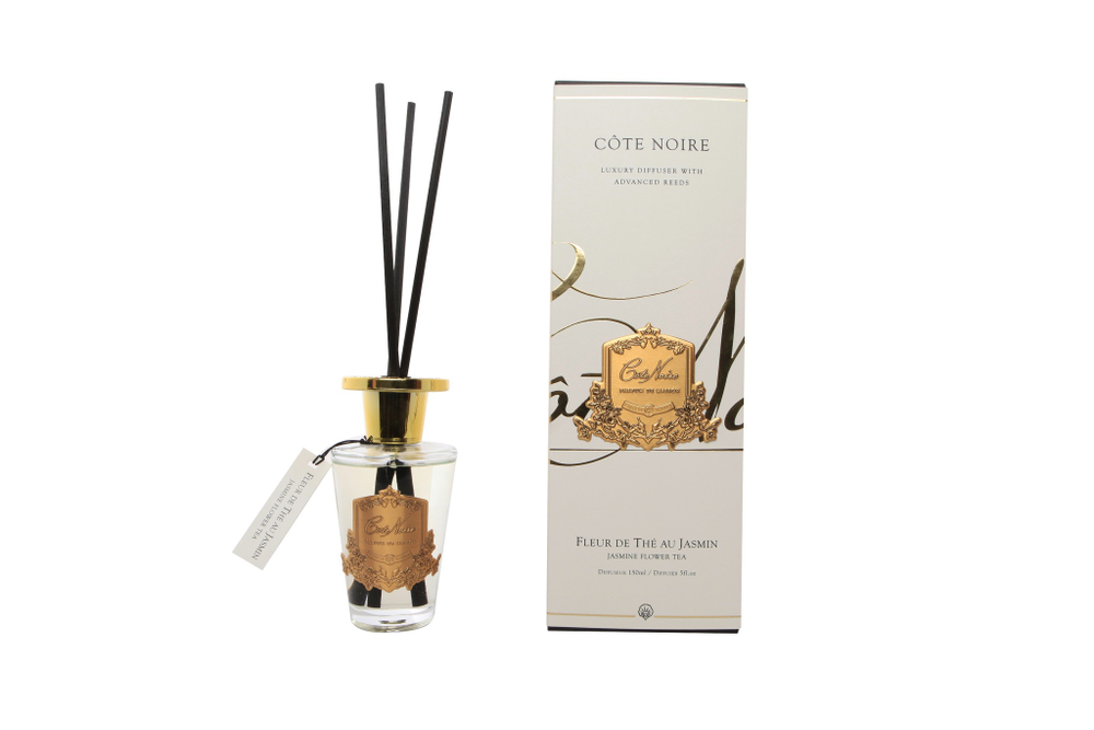 Диффузор с золотым декором Cote Noire Fleur De The Au Jasmin