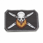 Шеврон Бородатый череп