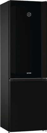 Отдельностоящий двухкамерный холодильник Gorenje NRK6201SYBK