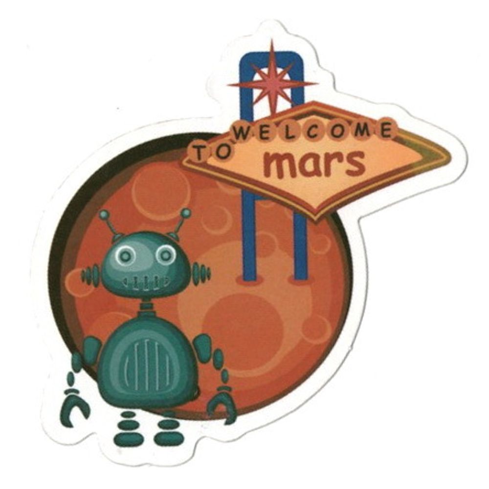 Наклейка Welcome To Mars (143)