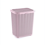 Корзина для стирал. порошка вязаный узор пепел. роз.
