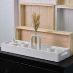 Поднос 58х18х7, Флоутард, столик для завтрака в постель, подставка для кухни, дачи, цветов, рассады, деревянный, белый, Dipriz