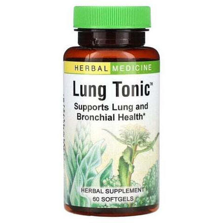 Растительные экстракты и настойки Herbs Etc., Lung Tonic, добавка для здоровья легких, 60 капсул