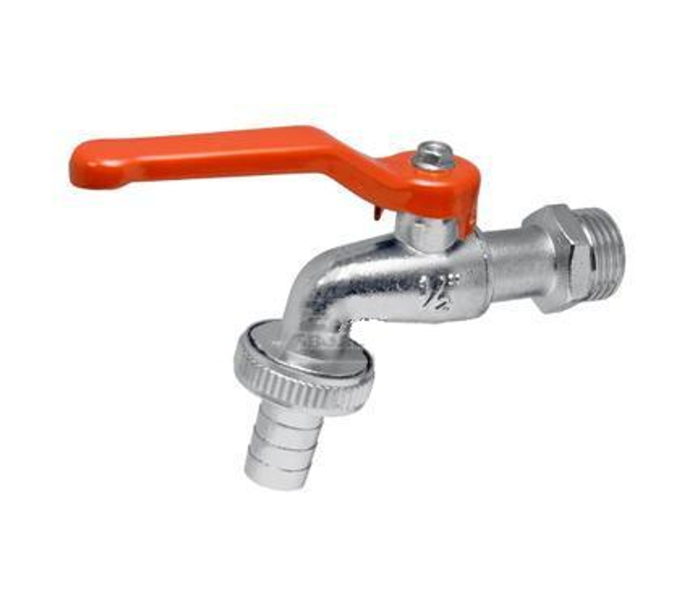 Кран шаровый водоразборный со штуцером 1/2"" ручка MP-У