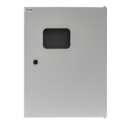 Корпус металлический ЭРА SIMPLE ЩМПг-04 с окном (400х300x175) IP54 У2 серый | Корпуса металлические с монтажной панелью