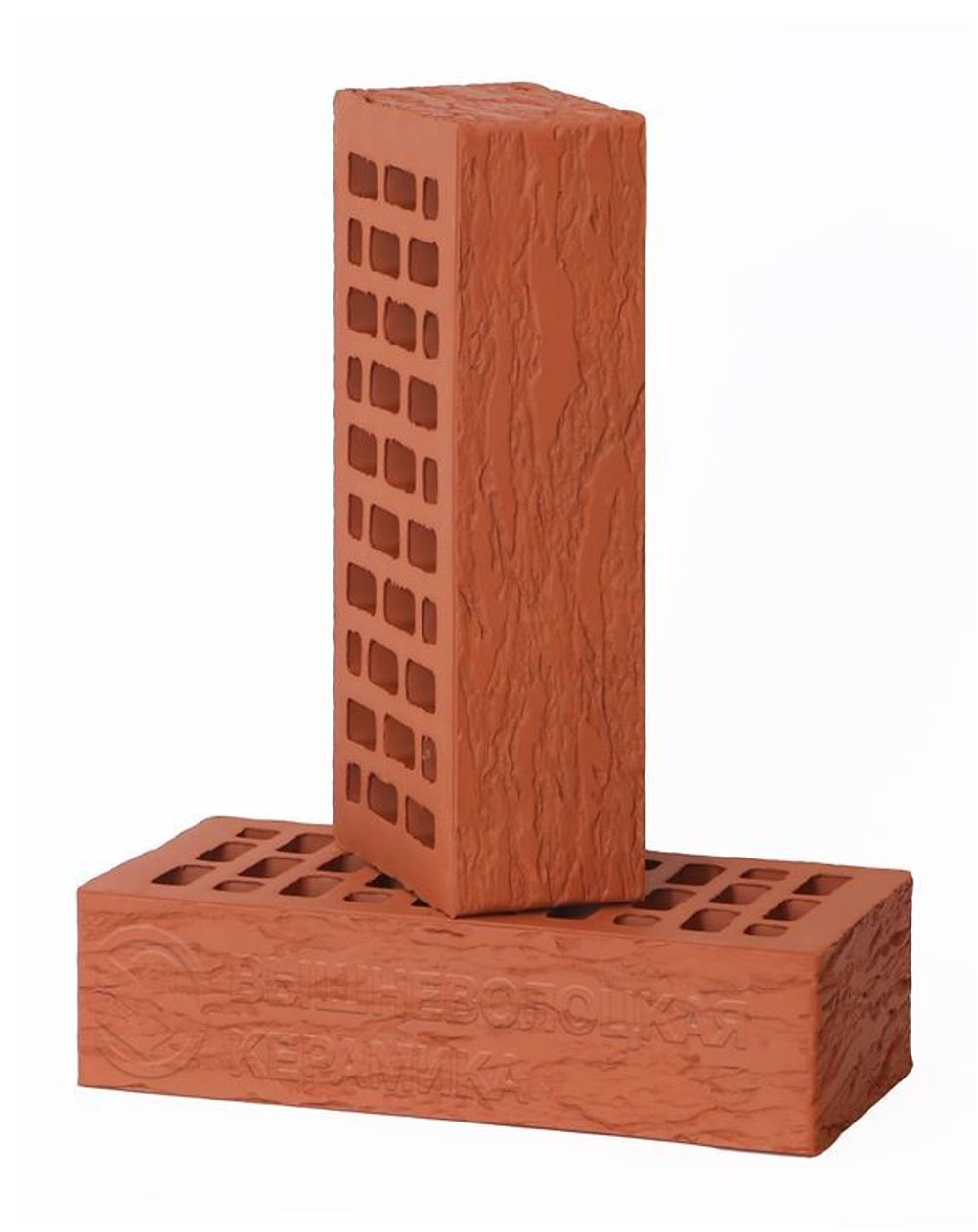 Кирпич керамический облицовочный ВЫШНЕВОЛОЦКАЯ КЕРАМИКА Красный ЛАВА 1НФ, 250х120х65 мм