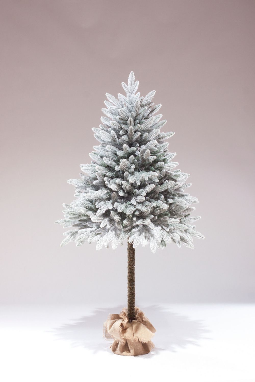 Заснеженная елка на ножке «Тайя» (Литая хвоя) 150 см / 1,5 м