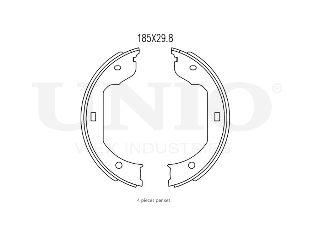 Колодки тормозные бараб. задние UNIO BRP-10100
