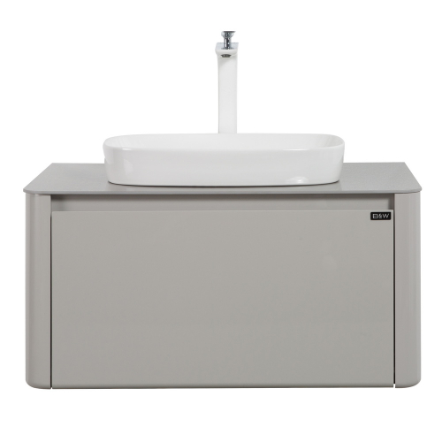 Тумба с раковиной Black&White Universe 80 см U915.800 glossy light grey