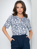 Блуза Ника лето (вайт) Diolche (Акция)