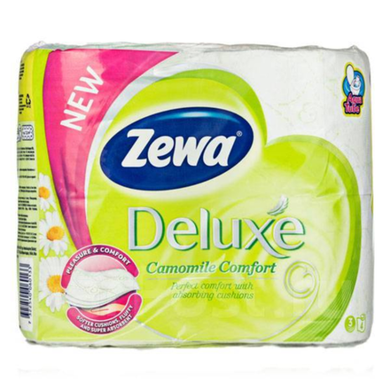 Туалетная бумага Zewa Deluxe Ромашка 4 шт