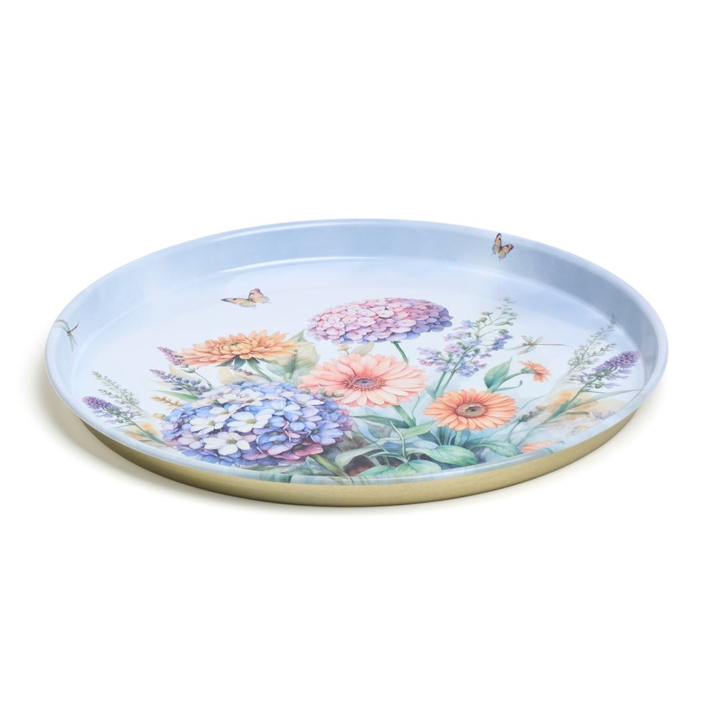ПОДНОС СЕРВИРОВОЧНЫЙ AGNESS "FLORAL EDEN" 33*2,1 СМ